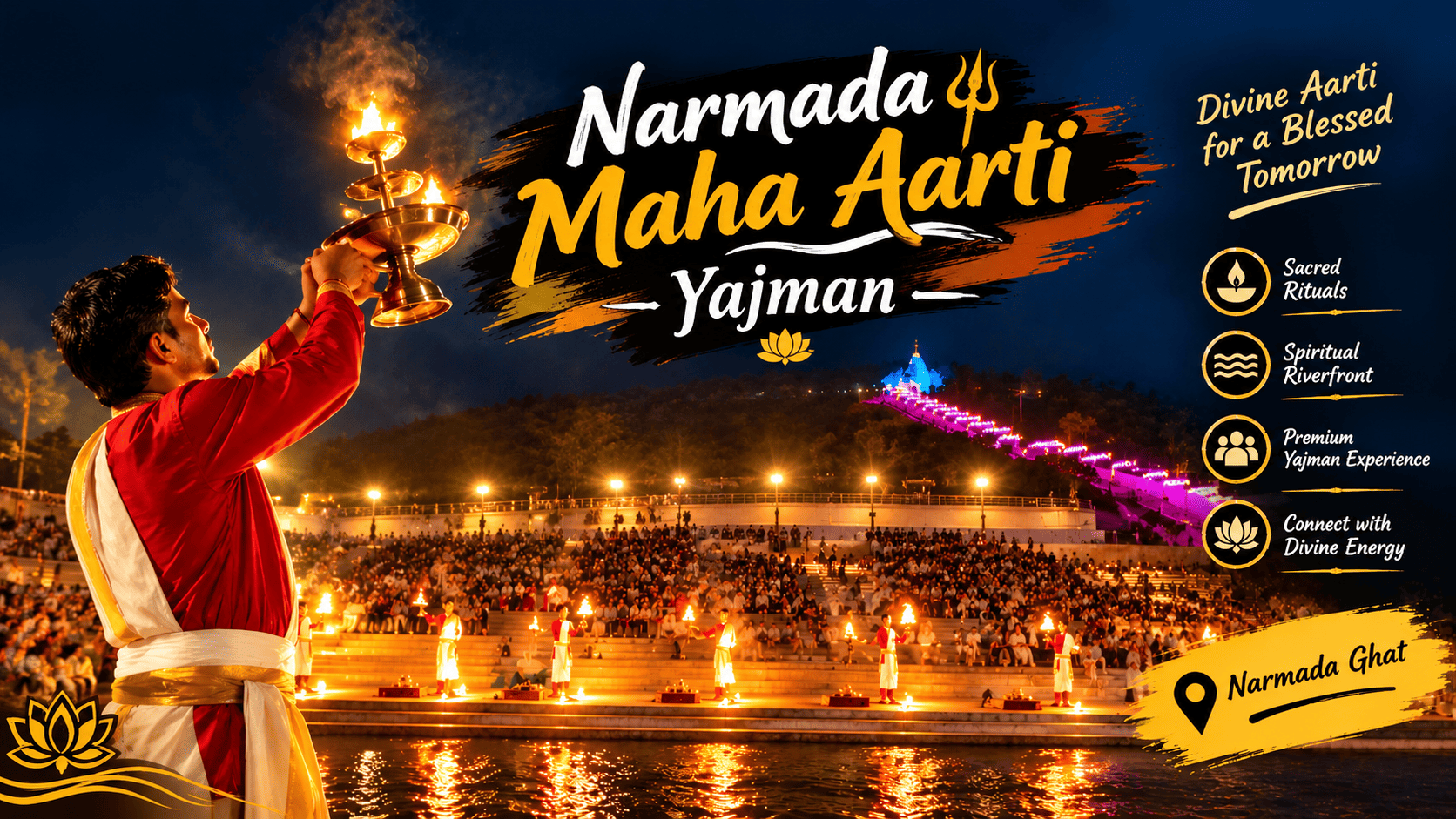 Statue Of Unity Narmada Maha Aarti Yajman